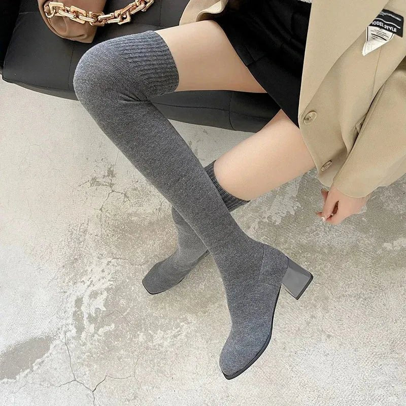 🖤 Cuissardes Chaussettes Femme - deslyshopping