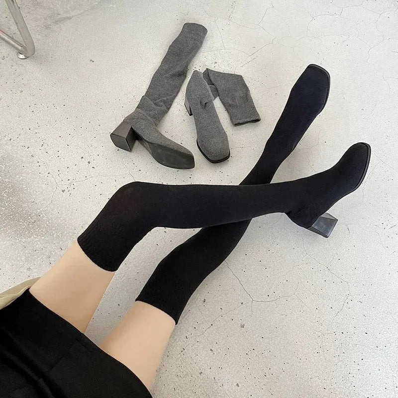 🖤 Cuissardes Chaussettes Femme - deslyshopping