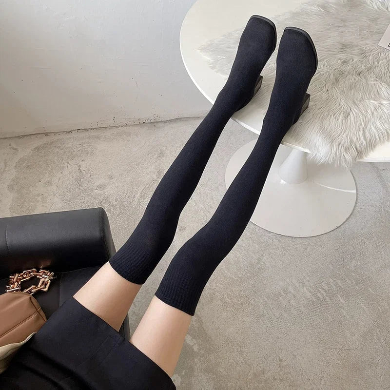 🖤 Cuissardes Chaussettes Femme - deslyshopping