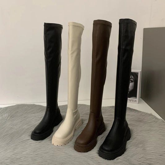 Cuissardes Hautes avec Semelle Épaisse - deslyshopping