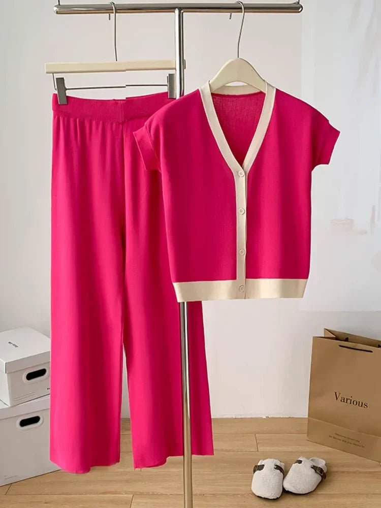 Ensemble 2 Pièces Tricoté à la Mode - deslyshopping