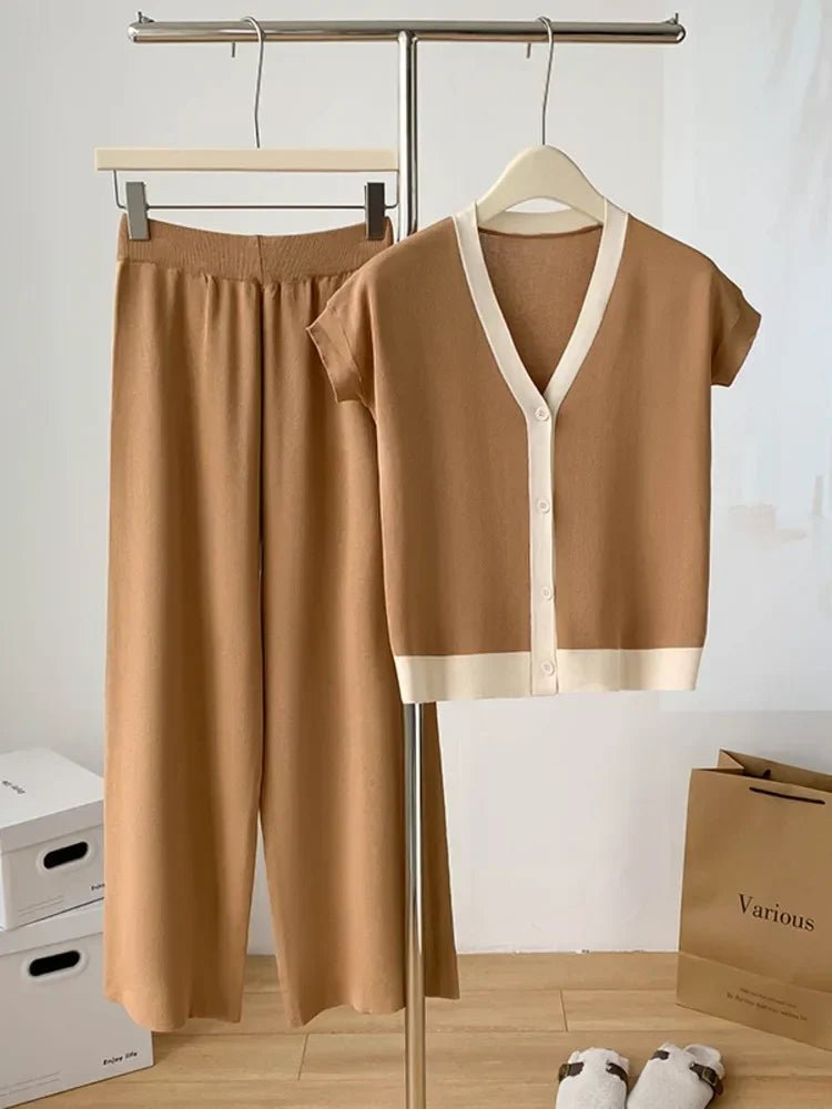Ensemble 2 Pièces Tricoté à la Mode - deslyshopping