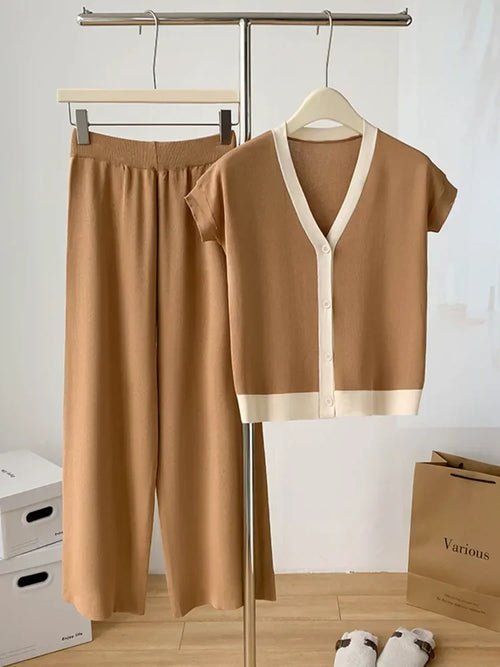 Ensemble 2 Pièces Tricoté à la Mode - deslyshopping