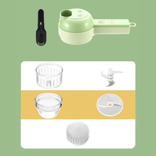 Ensemble de Coupe - Légumes Électrique 4 - en - 1 - deslyshopping