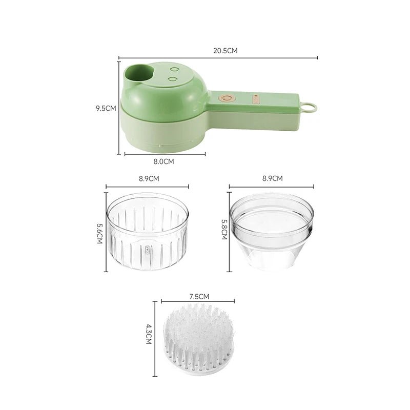 Ensemble de Coupe - Légumes Électrique 4 - en - 1 - deslyshopping