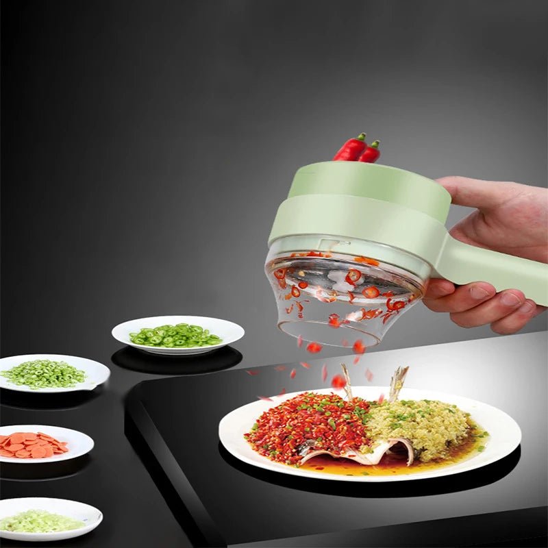 Ensemble de Coupe - Légumes Électrique 4 - en - 1 - deslyshopping