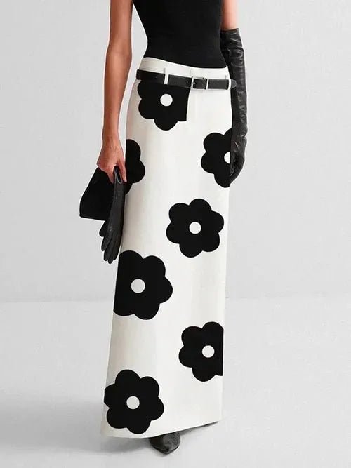 Ensemble Manteau et Jupe Imprimé Floral - deslyshopping