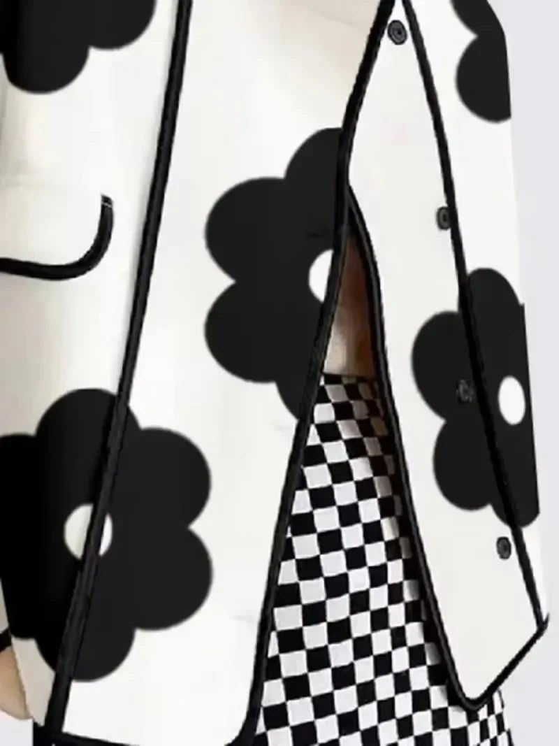 Ensemble Manteau et Jupe Imprimé Floral - deslyshopping