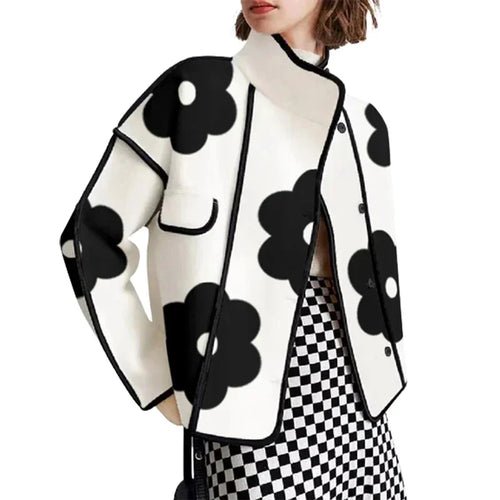 Ensemble Manteau et Jupe Imprimé Floral - deslyshopping