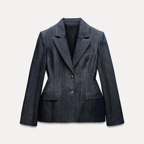 Ensemble Pantalon en Denim Élégant & Gilet - deslyshopping