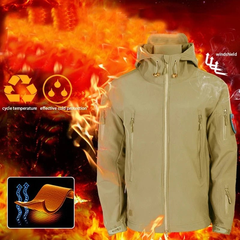 Ensemble Veste d'Hiver Imperméable à Capuche - deslyshopping