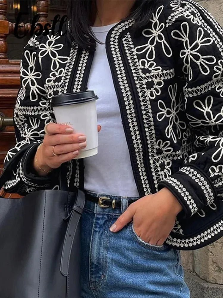 Ensemble Veste et Short Imprimé Manches Lanternes - deslyshopping