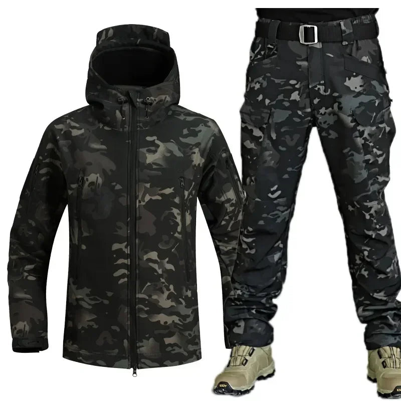 Ensemble Vêtements de Chasse Hiver – Veste "Cuir de Requin" - deslyshopping