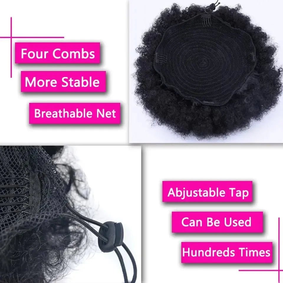 Extensions de queue de cheval Afro 10 pouces - deslyshopping