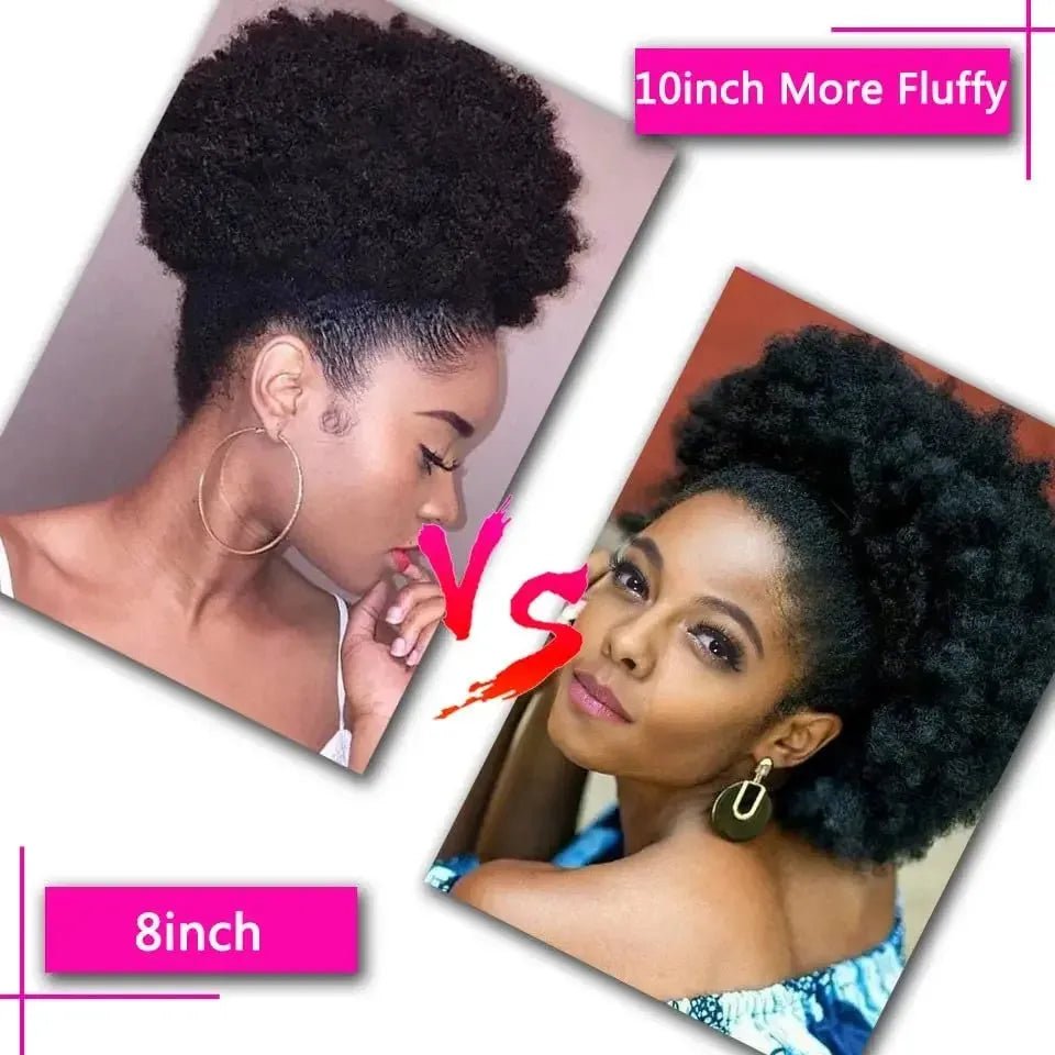 Extensions de queue de cheval Afro 10 pouces - deslyshopping