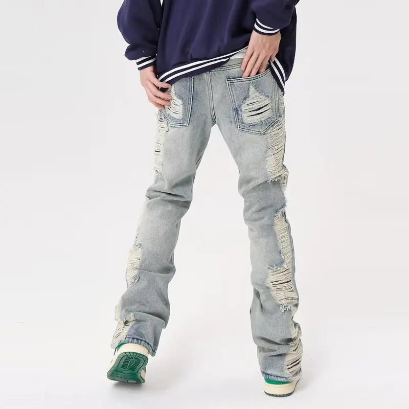 🖤 Jean Baggy Troué Déchiré 2024 🔥👖 - deslyshopping