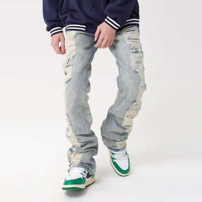 🖤 Jean Baggy Troué Déchiré 2024 🔥👖 - deslyshopping