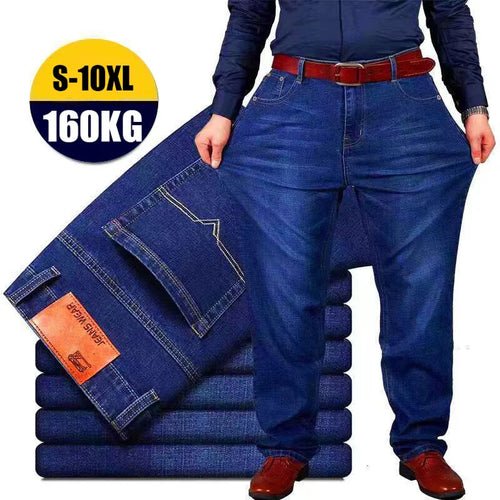 Jeans Homme Oversize Noir Bleu – Coupe Lâche Grande Taille - deslyshopping