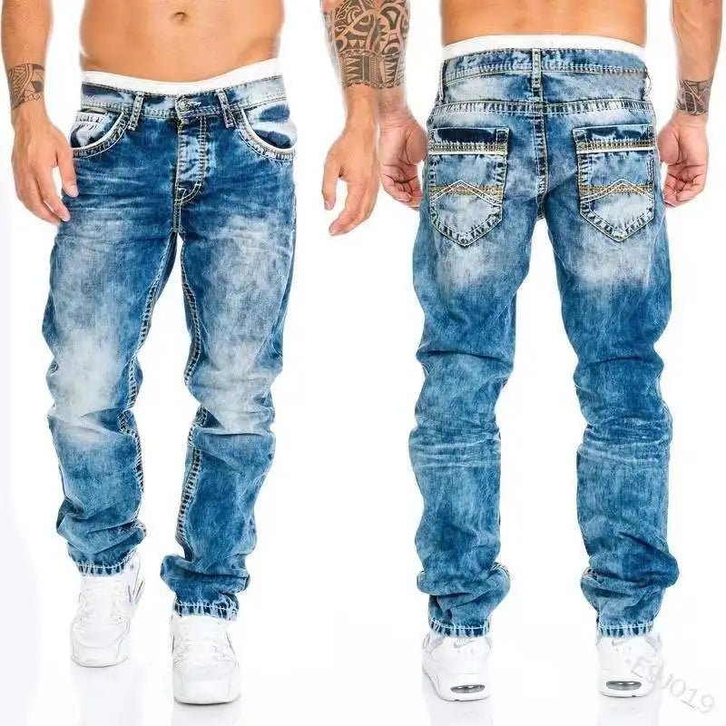 Jeans Slim Homme - Marques Straight Stretch - deslyshopping