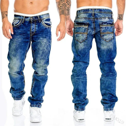 Jeans Slim Homme - Marques Straight Stretch - deslyshopping