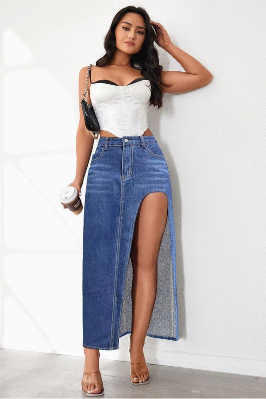 JUPE EN JEAN MODE FEMME - deslyshopping
