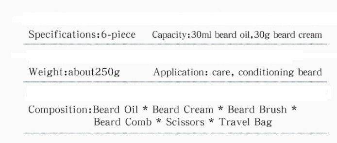 Kit de Soins de la Barbe pour Homme - deslyshopping
