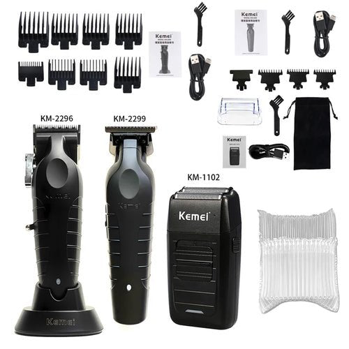 Kit de Tondeuse à cheveux Kemei - deslyshopping