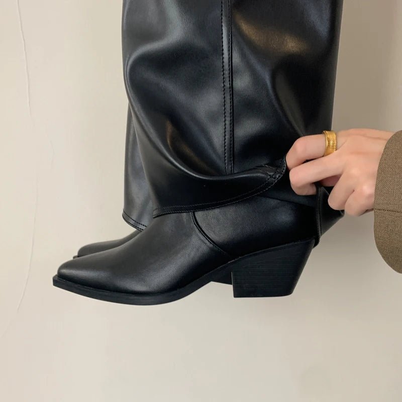 Knee - High Boots Élégantes pour Femmes à Talons Hauts - deslyshopping