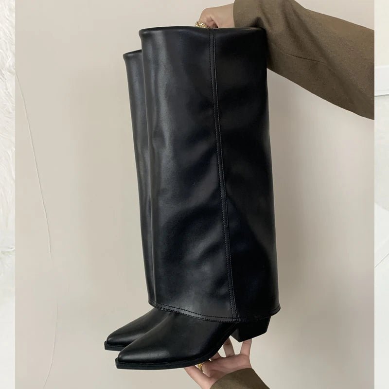 Knee - High Boots Élégantes pour Femmes à Talons Hauts - deslyshopping