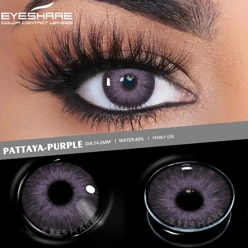 Lentilles annuelles confortables hydrogel - deslyshopping