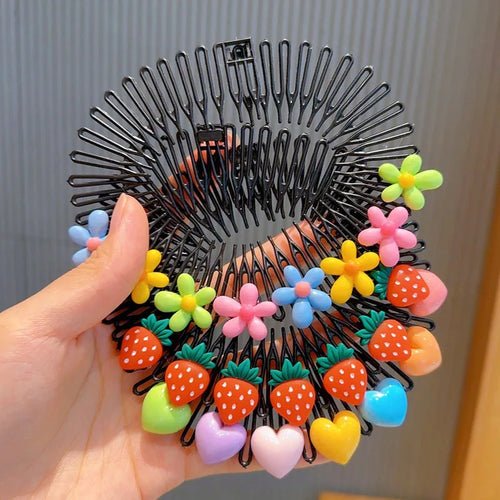 Lot de 3 peignes à cheveux colorés - deslyshopping