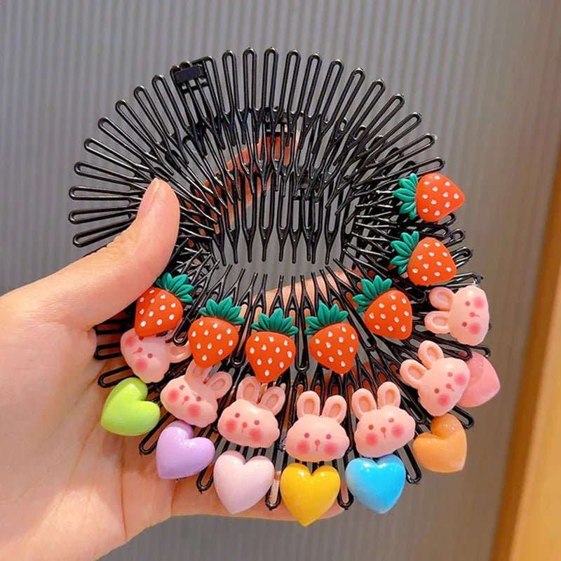 Lot de 3 peignes à cheveux colorés - deslyshopping