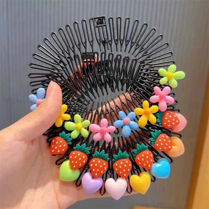 Lot de 3 peignes à cheveux colorés - deslyshopping