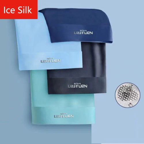 Lot de 4 boxers en soie glacée - deslyshopping