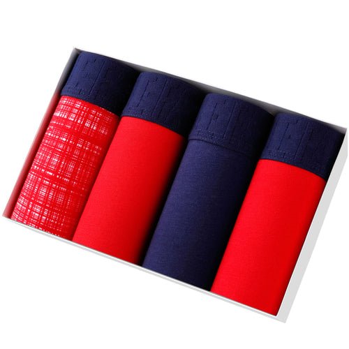 Lot de 4 Boxers Souples pour Hommes - Coton & Spandex 🩳 - deslyshopping