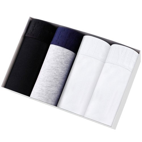 Lot de 4 Boxers Souples pour Hommes - Coton & Spandex 🩳 - deslyshopping