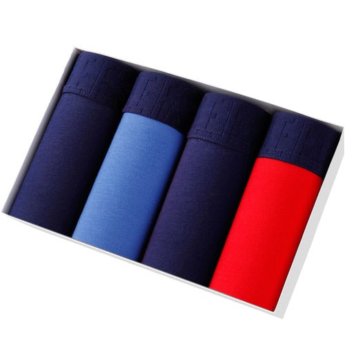 Lot de 4 Boxers Souples pour Hommes - Coton & Spandex 🩳 - deslyshopping