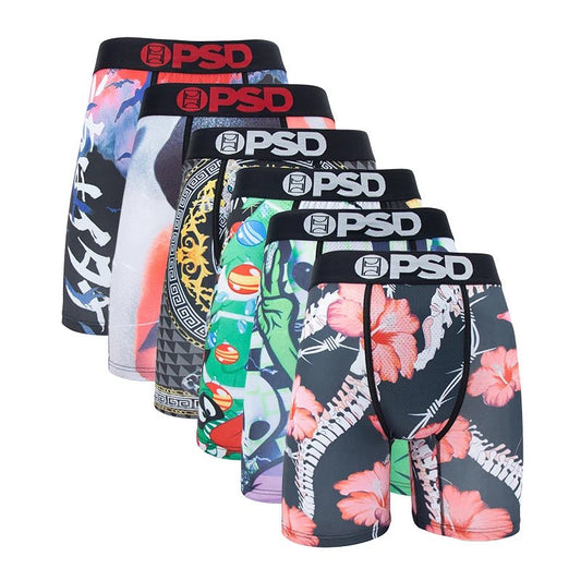 Lot de 6 Boxers Imprimés Tendance pour Hommes 🩳 - deslyshopping