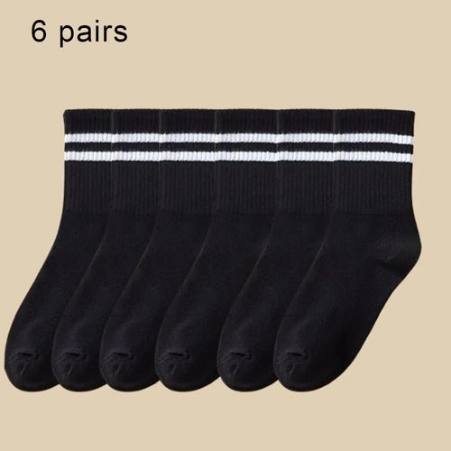Lot de 6 paires de chaussettes mi - hautes - deslyshopping