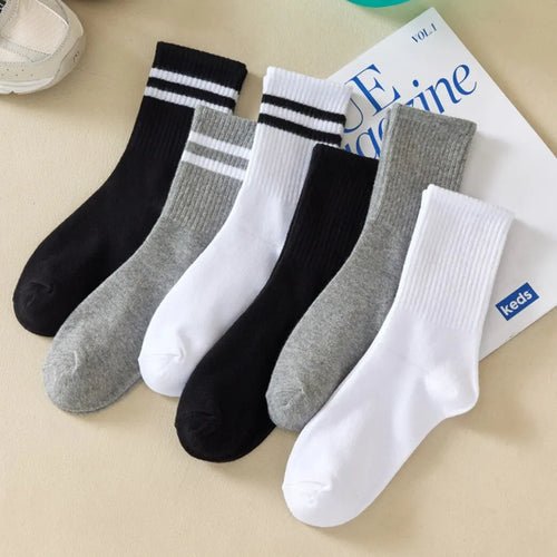 Lot de 6 paires de chaussettes mi - hautes - deslyshopping