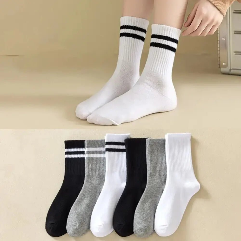 Lot de 6 paires de chaussettes mi - hautes - deslyshopping