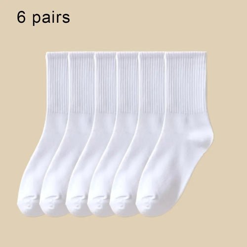 Lot de 6 paires de chaussettes mi - hautes - deslyshopping