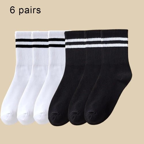 Lot de 6 paires de chaussettes mi - hautes - deslyshopping