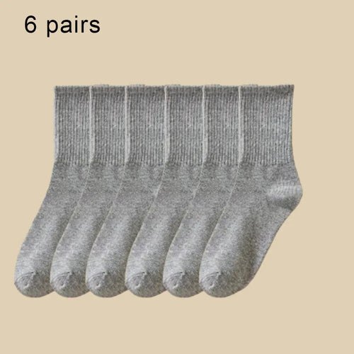 Lot de 6 paires de chaussettes mi - hautes - deslyshopping