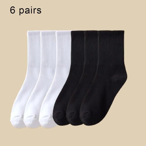 Lot de 6 paires de chaussettes mi - hautes - deslyshopping