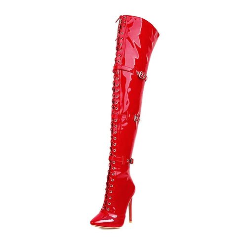 💃 Lucyever Cuissardes Croisées, Bout Pointu - deslyshopping