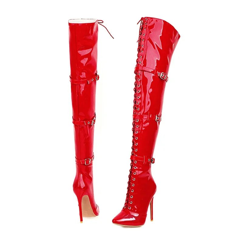 💃 Lucyever Cuissardes Croisées, Bout Pointu - deslyshopping