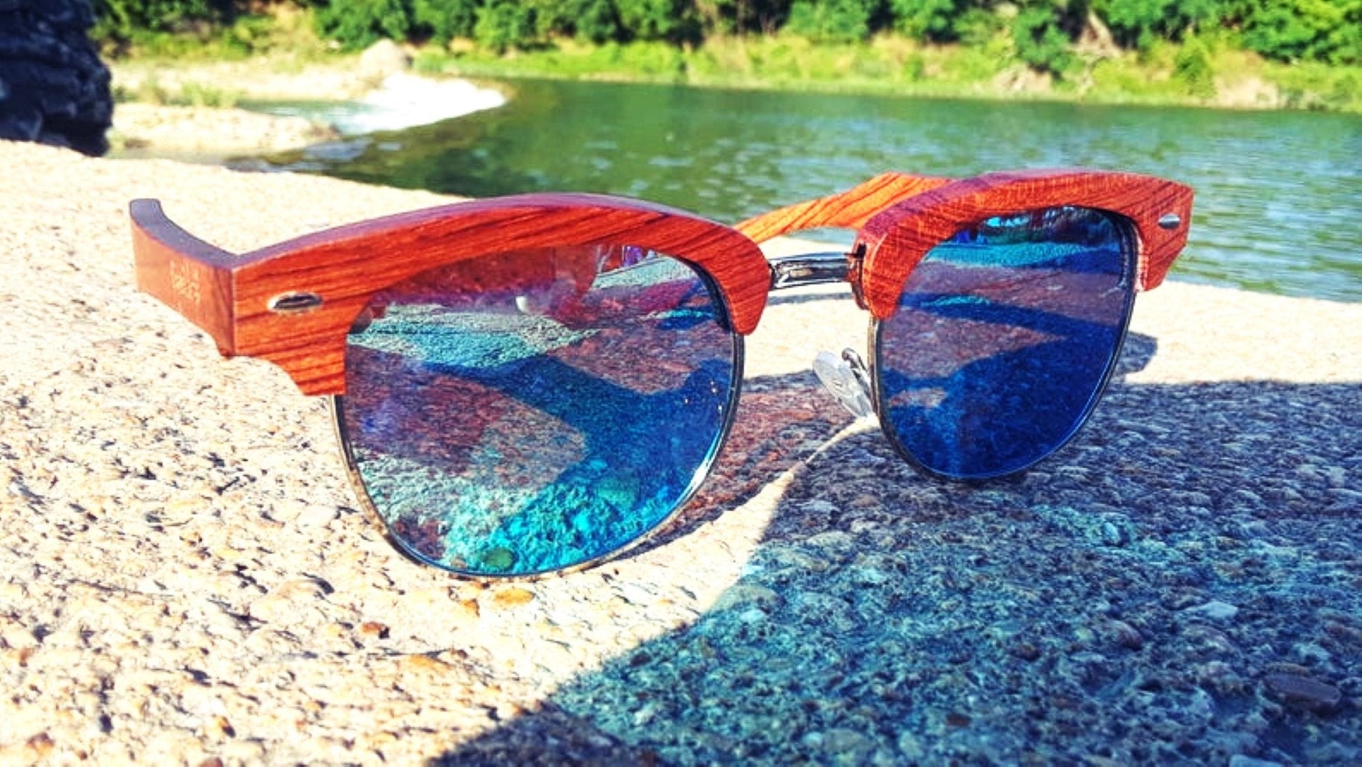 Lunettes de Soleil 100% Véritable Bois de Poirier Brésilien - deslyshopping