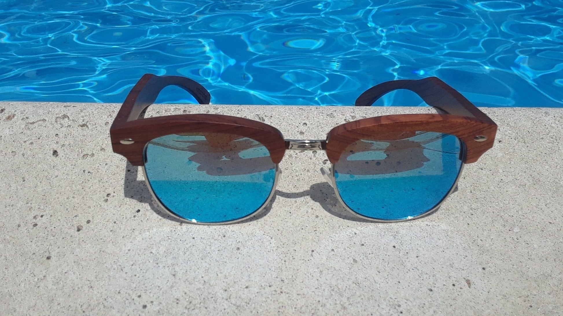 Lunettes de Soleil 100% Véritable Bois de Poirier Brésilien - deslyshopping
