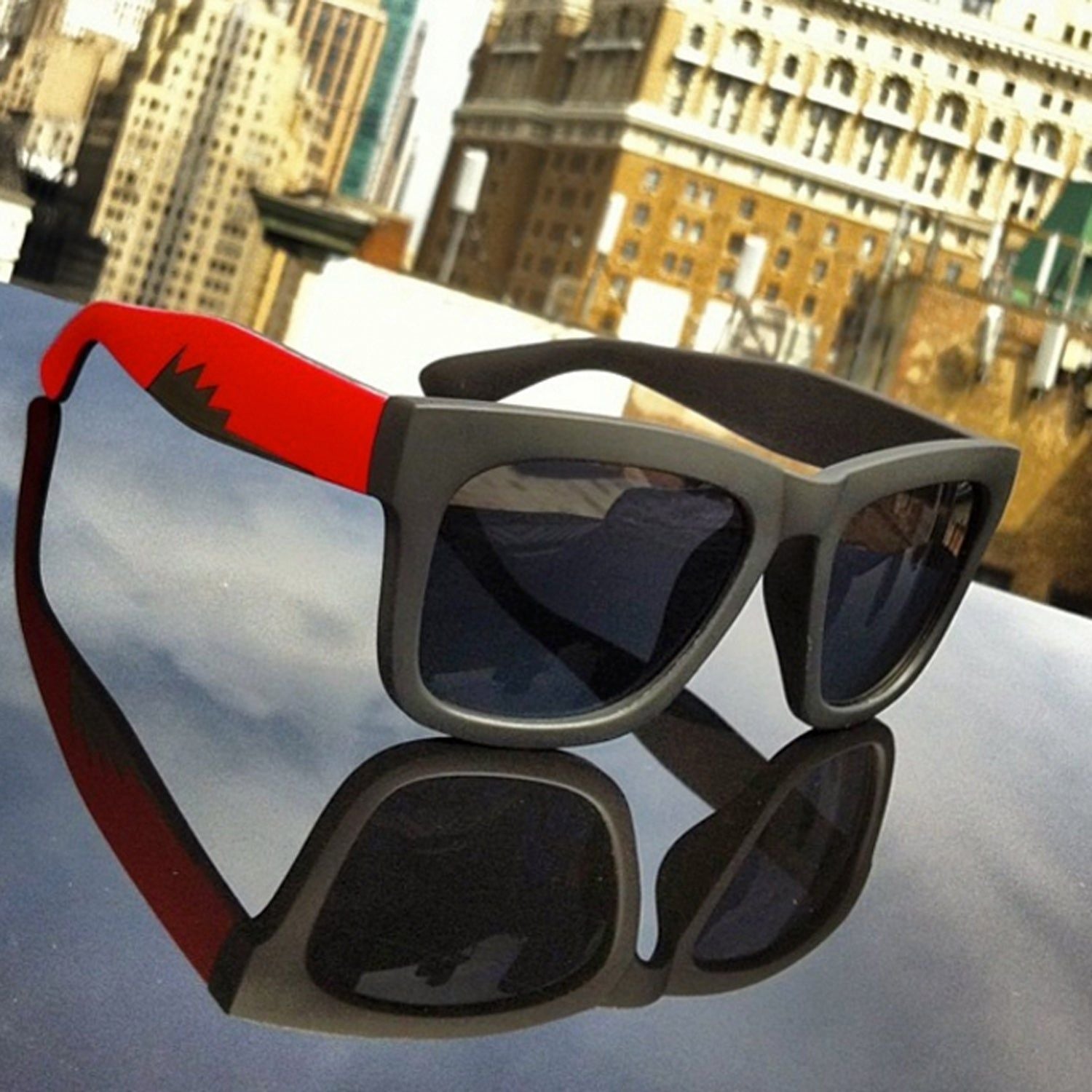 Lunettes de Soleil Avery de Jase New York en Rouge Feu 🔥😎 - deslyshopping